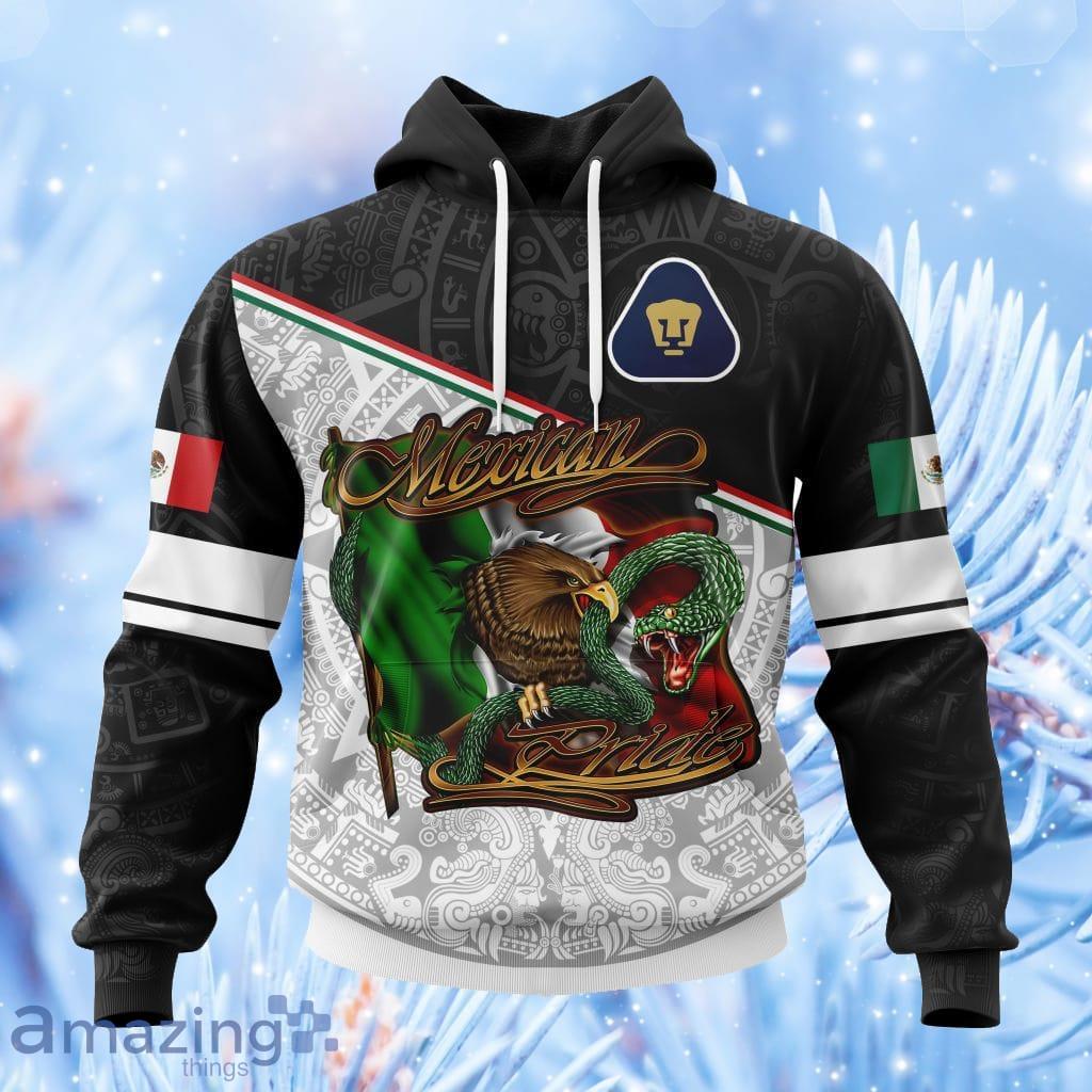 Liga Mx Pumas Unam Mexican Pride Hoodie 3D All Over Print image Liga Mx Pumas Unam Mexican Pride Hoodie 3D All Over Print Product Photo 1