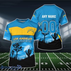 Los Angeles Chargers 3D Shirt Hoodie All Over Print Custom Number & Name Product Photo 3