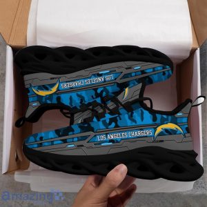 Los Angeles Chargers Custom Name Clunky Max Soul Sneakers Product Photo 2
