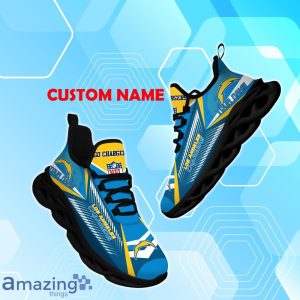 Los Angeles Chargers Max Soul Shoes with Custom Name Option - Sport Gifts for Fans Product Photo 1
