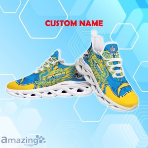 Los Angeles Chargers NFL Max Soul Shoes Custom Name Wings Design For Fans Product Photo 3
