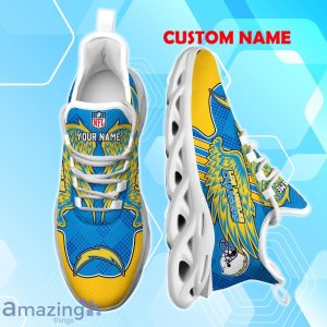 Los Angeles Chargers NFL Max Soul Shoes Custom Name Wings Design For Fans Product Photo 4