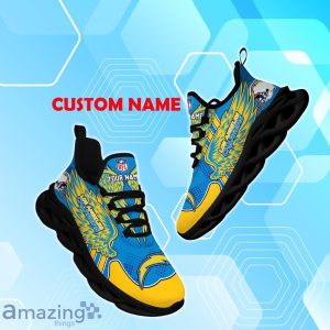Los Angeles Chargers NFL Max Soul Shoes Custom Name Wings Design For Fans Product Photo 1