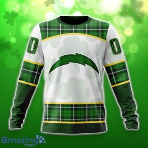 Los Angeles Chargers Special Design For St. Patrick Day 3D Shirt Hoodies Custom Number & Name Product Photo 4