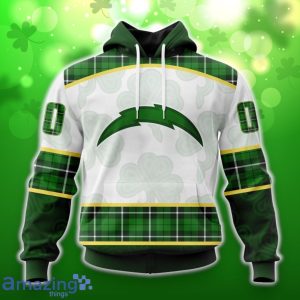 Los Angeles Chargers Special Design For St. Patrick Day 3D Shirt Hoodies Custom Number & Name Product Photo 1