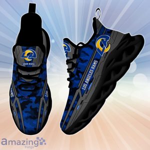 Los Angeles Rams Custom Name Clunky Max Soul Sneakers Product Photo 4