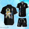Los Angeles Rams Hawaiian Shirt & Short Crucial Catch Intercept Autism Custom Name