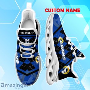 Los Angeles Rams Max Soul Shoes with Custom Name Option - A New Trend for Fans Product Photo 2