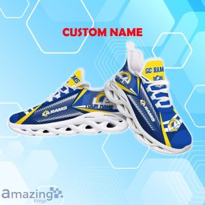 Los Angeles Rams Max Soul Shoes with Custom Name Option Sport Gifts for Fans image Los Angeles Rams Max Soul Shoes with Custom Name Option - Sport Gifts for Fans Product Photo 3