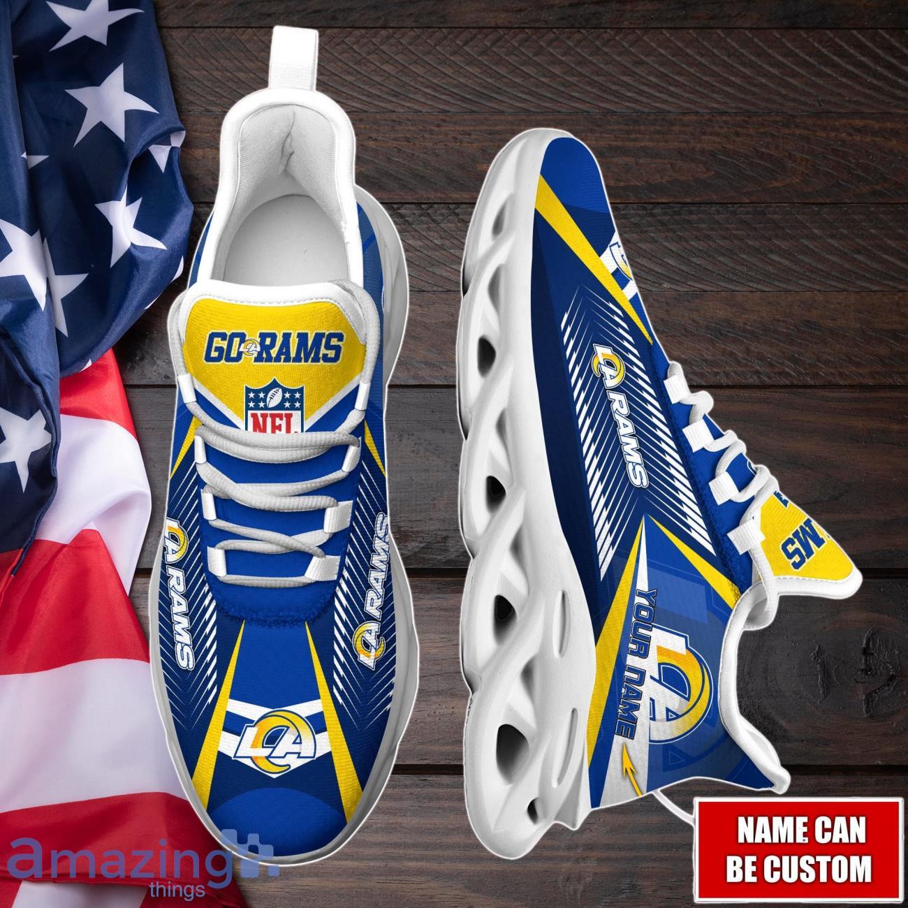 Los Angeles Rams Max Soul Shoes with Custom Name Option Sport Gifts for Fans image Los Angeles Rams Max Soul Shoes with Custom Name Option - Sport Gifts for Fans Product Photo 4