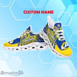 Los Angeles Rams NFL Max Soul Shoes Custom Name Wings Design For Fans Product Photo 3