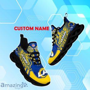 Los Angeles Rams NFL Max Soul Shoes Custom Name Wings Design For Fans Product Photo 1