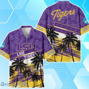 LSU TIGERS Sport Team Hawaiian Shirt & Short Vintage Tropical Custom Name Product Photo 2