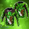 Malibu Rum Baby Yoda St Patrick’s Day 3D AOP Hoodies For Men And Women
