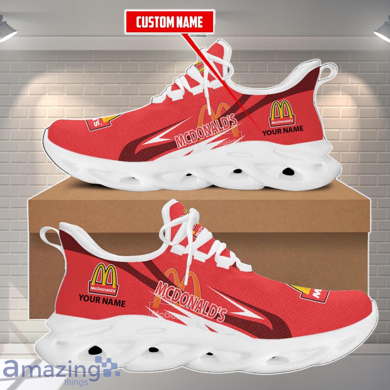 Mcdonald's Max Soul Shoes Premium Edition Custom Name For Men Women image Mcdonald's Max Soul Shoes Premium Edition Custom Name For Men Women