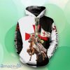 Medieval Armor Templar Knights Cosplay Costume 3D Hoodie Style Gift For Men And Women