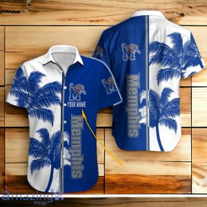 Memphis Tigers Hawaiian Shirt And Short Palm Tree Custom Name image Memphis Tigers Hawaiian Shirt And Short Palm Tree Custom Name Product Photo 2