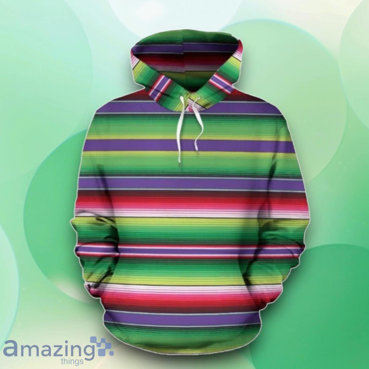 Mexican Serape Blanket Baja Pattern 3D Hoodie Style Gift For Men And Women image Mexican Serape Blanket Baja Pattern 3D Hoodie Style Gift For Men And Women Product Photo 1
