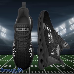 Arizona Cardinals NFL Max Soul Shoes Classic Black Design Custom Name Product Photo 2