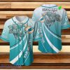 Miami Dolphins 3D Mascot Baseball Jersey Custom Number And Name
