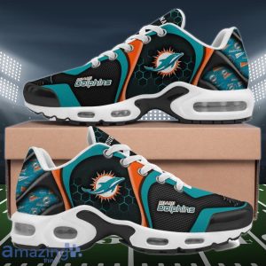 Miami Dolphins Air Cushion Sports Shoes Custom Name Gifts For Football Fan Product Photo 1