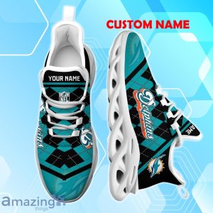 Miami Dolphins Max Soul Shoes with Custom Name Option - A New Trend for Fans Product Photo 2