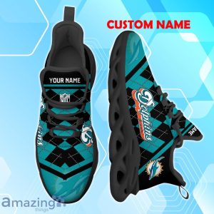 Miami Dolphins Max Soul Shoes with Custom Name Option - A New Trend for Fans Product Photo 1