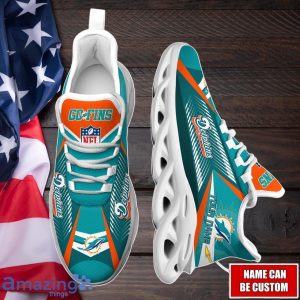 Miami Dolphins Max Soul Shoes with Custom Name Option - Sport Gifts for Fans Product Photo 4