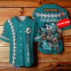 Miami Dolphins NFL 3D Mascot Custom Name Baseball Jersey