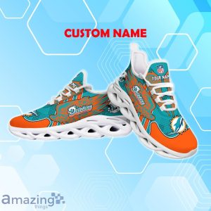 Miami Dolphins NFL Max Soul Shoes Custom Name Wings Design For Fans Product Photo 3