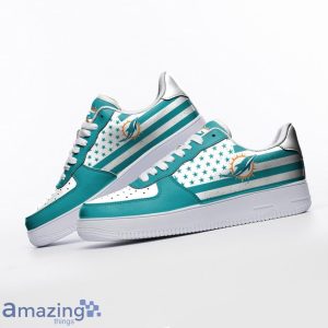 Miami Dolphins Sneakers Air Force Shoes Team Shoes Product Photo 3