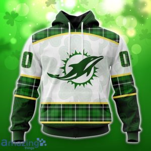 Miami Dolphins Special Design For St. Patrick Day 3D Shirt Hoodies Custom Number & Name Product Photo 1