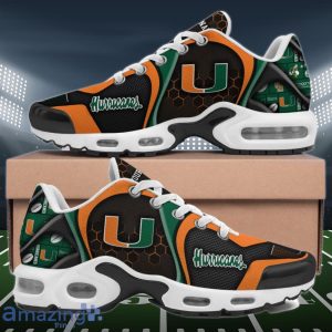 Miami Hurricanes Air Cushion Sports Shoes Custom Name Gifts For Football Fan Product Photo 1
