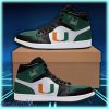 Miami Hurricanes Air Jordan Hightop Shoes For Men And Women