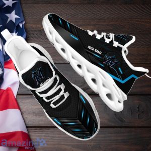 Miami Marlins Max Soul Shoes Custom Your Name Sneakers Gifts For Fan Product Photo 2