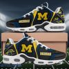 Michigan Wolverines Air Cushion Sports Shoes Custom Name Gifts For Football Fan