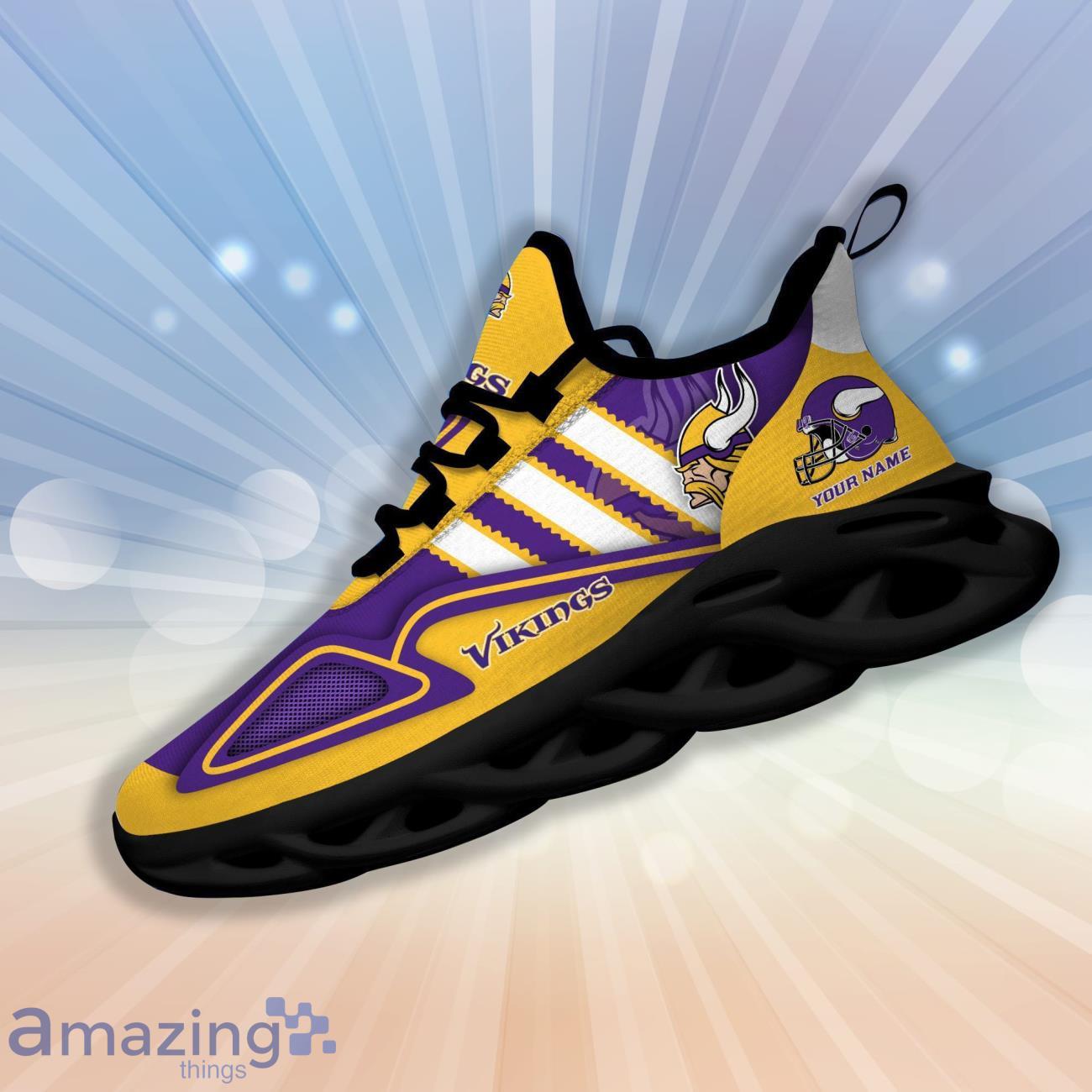 Minnesota Vikings Custom Name Clunky Max Soul Shoes image Minnesota Vikings Custom Name Clunky Max Soul Shoes Product Photo 3