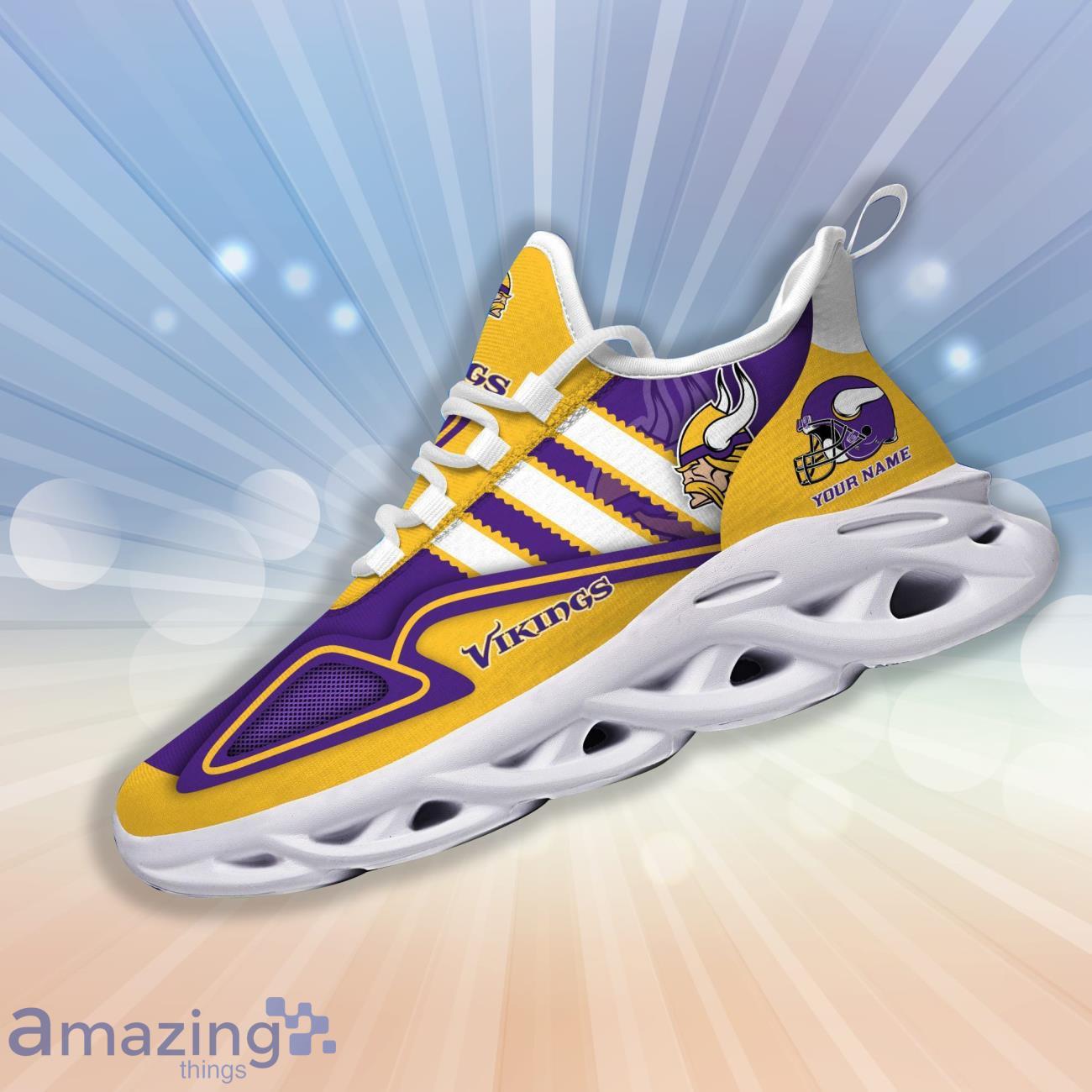 Minnesota Vikings Custom Name Clunky Max Soul Shoes image Minnesota Vikings Custom Name Clunky Max Soul Shoes Product Photo 4