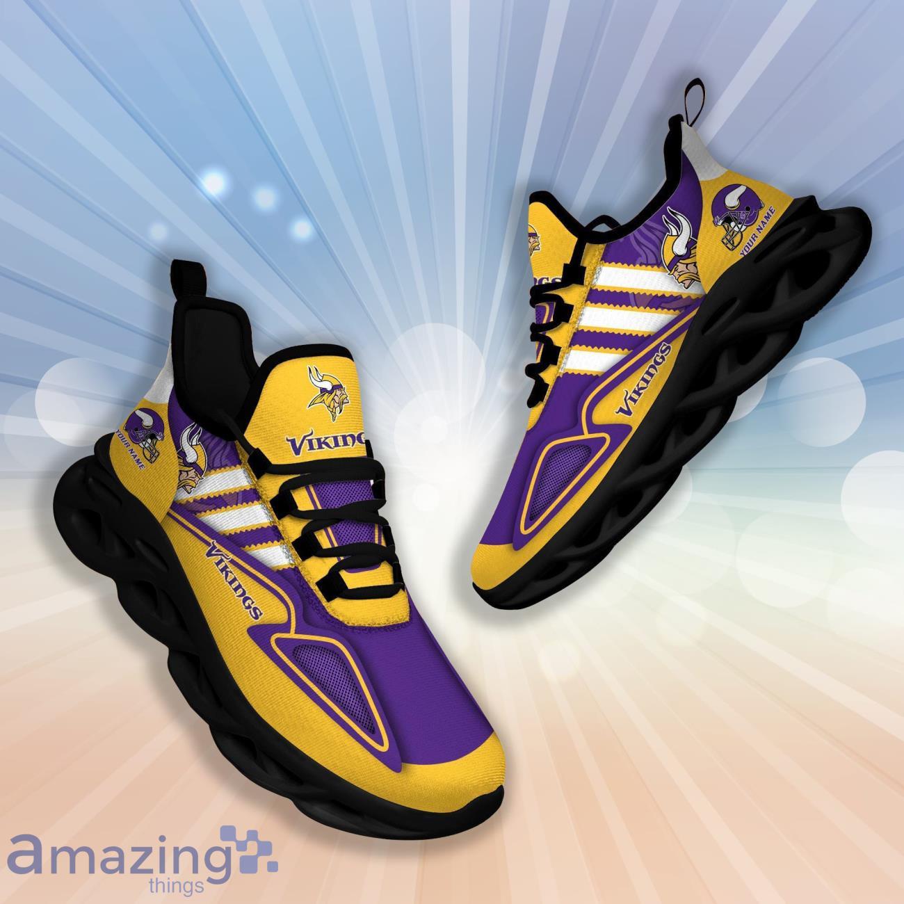 Minnesota Vikings Custom Name Clunky Max Soul Shoes image Minnesota Vikings Custom Name Clunky Max Soul Shoes Product Photo 1