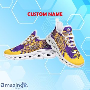 Minnesota Vikings NFL Max Soul Shoes Custom Name Wings Design For Fans Product Photo 3