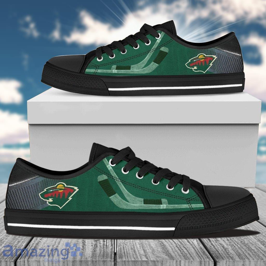 Minnesota Wild Canvas Low Top Shoes New Trend image Minnesota Wild Canvas Low Top Shoes New Trend Product Photo 1