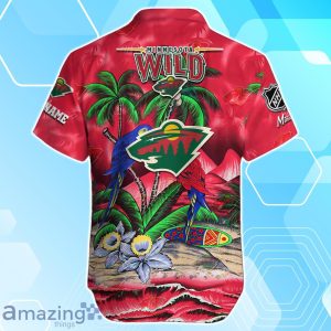 Minnesota Wild Hawaiian Shirt Summer Gifts For Fans Custom Name Product Photo 3