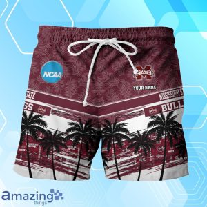 Mississippi State Bulldogs Sport Team Hawaiian Shirt & Short Vintage Tropical Custom Name Product Photo 3