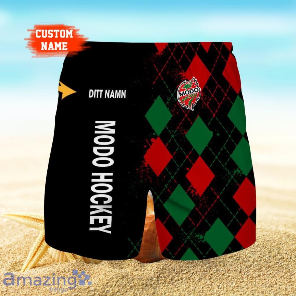 Modo Hockey Logo Print 3D Short Hawaiian Custom Name Trending Summer For Men image Modo Hockey Logo Print 3D Short Hawaiian Custom Name Trending Summer For Men Product Photo 1