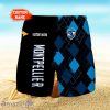 Montpellier Herault Rugby Logo Print 3D Short Hawaiian Custom Name Trending Summer For Men