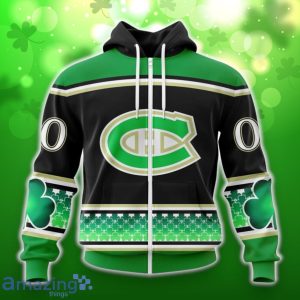 Montreal Canadiens Specialized Hockey Celebrate St Patrick’s Day 3D Shirt Hoodies Custom Number & Name Product Photo 2