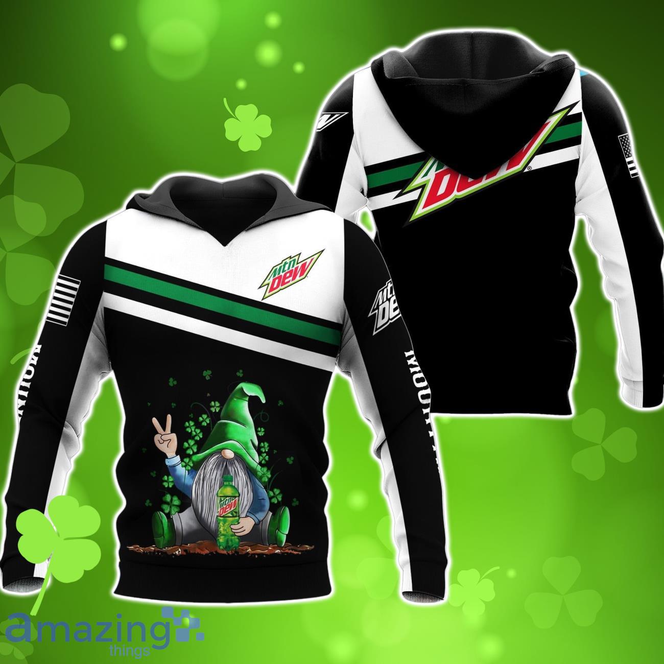 Mountain Dew Gnome Saint Patrick’s Day 3D AOP Hoodies For Men And Women image Mountain Dew Gnome Saint Patrick’s Day 3D AOP Hoodies For Men And Women Product Photo 1