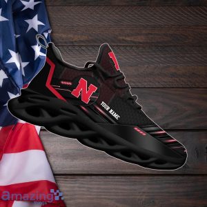 Nebraska Cornhuskers Max Soul Shoes Custom Your Name Sneakers Gifts For Fan image Nebraska Cornhuskers Max Soul Shoes Custom Your Name Sneakers Gifts For Fan Product Photo 3