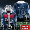 New England Patriots 3D Shirt Hoodie All Over Print Custom Number & Name