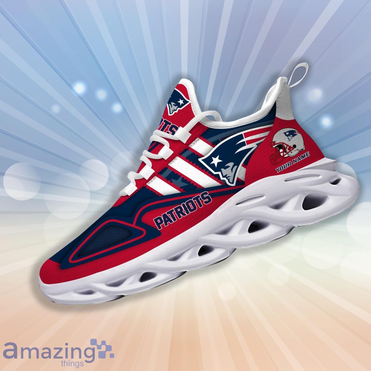 New England Patriots Custom Name Clunky Max Soul Shoes image New England Patriots Custom Name Clunky Max Soul Shoes Product Photo 4